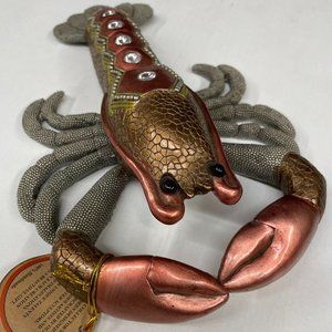 Ocean Opulence: Resin Lobster Jeweled Figurine - Exquisite Nautical Decor